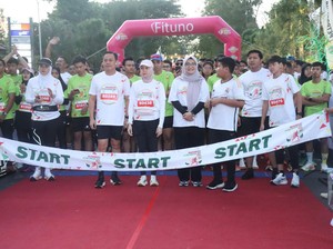 Antusias Ribuan Pelari Ikuti Bhayangkara Petro Grisse Run 2024