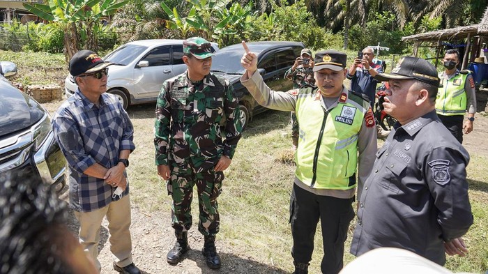Kapolres Muba bersama Dandim Muba dan Pj Bupati Muba diskusi soal penanganan Illegal Drilling