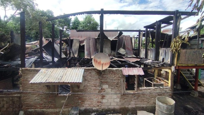 Kebakaran rumah di Barru, Sulsel.