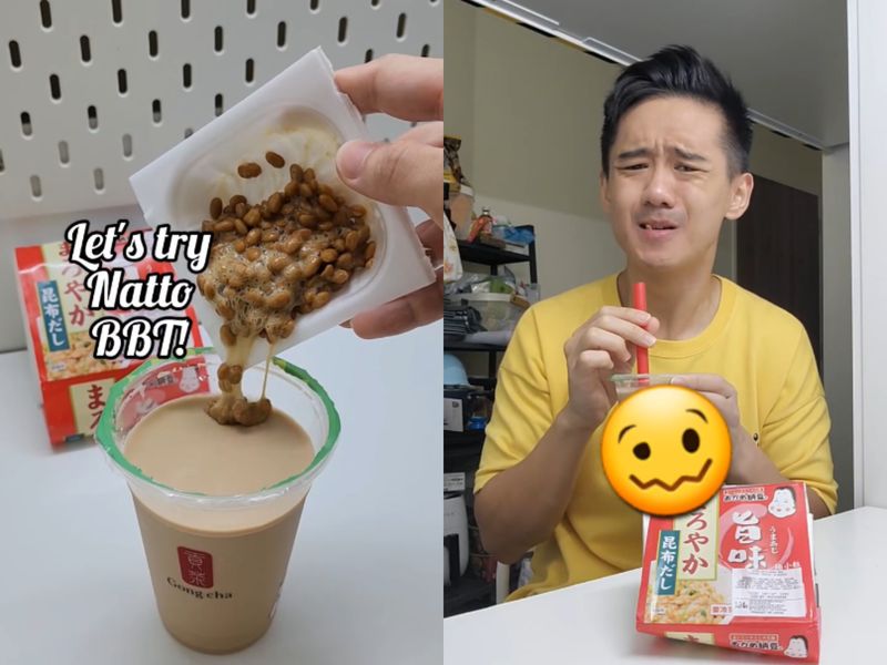 cara aneh makan natto