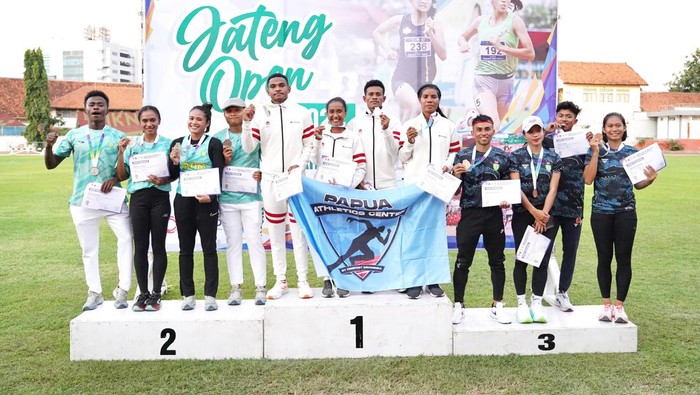 Atlet-atlet dari tim Papua Athletics Center (PAC) kembali menunjukkan prestasi gemilang di Jateng Open 2024 yang berlangsung di Stadion Tri Lomba Juang, Semarang.
