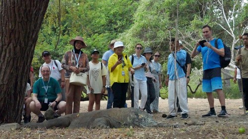Para dubes dari 23 negara mengunjungi Long Pink Beach dan Pulau Komodo, Jumat (28/6/2024).