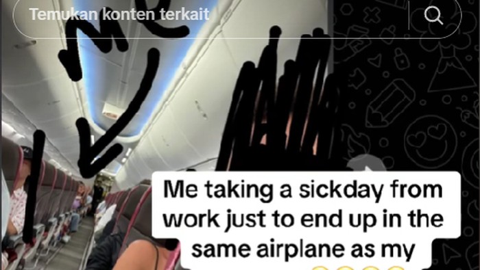 Pelancong izin sakit untuk liburan malah ketemu atasan.