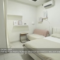 Kamar Halda konsisten dengan warna putih dan interior yang minimalis. (Foto: YouTube/Trans7 Official)