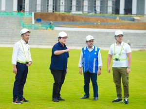 Tinjau IKN, Erick Sebut Istana Presiden-Rumah Menteri Sudah Teraliri Listrik