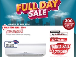 AC Split 1 PK Transmart Full Day Sale Diskon Sampai Rp 1,1 juta