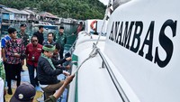 Utusan Khusus Presiden Republik Indonesia Bidang Kerja Sama Pengentasan Kemiskinan dan Ketahanan Pangan, Muhamad Mardiono melakukan kunjungan kerja di Kabupaten Kepulauan Anambas, Kepulauan Riau, Kamis (27/6/2024).