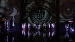 Aksi Video Mapping untuk Palestina di Bandung