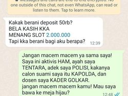 Chat Absurd Admin Judi Online (Lagi), Bikin Geleng Kepala