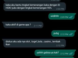 15 Chat Sesat Admin Judi Online, Astaghfirullah!