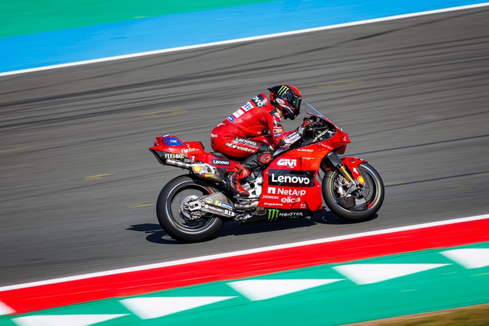 Francesco Bagnaia di MotoGP Belanda 2024