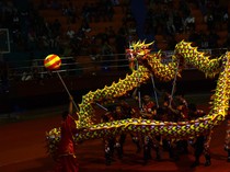 Serunya Kejuaraan Barongsai dan Tarian Naga di Madiun