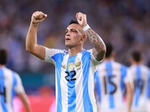 Lautaro Martinez Salip Jumlah Gol Maradona di Timnas Argentina