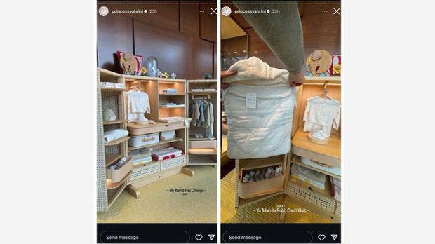 Lemari bayi Syahrini