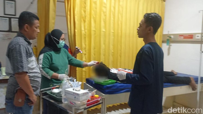 Pelaku MNC saat dirawat di rumah sakit.