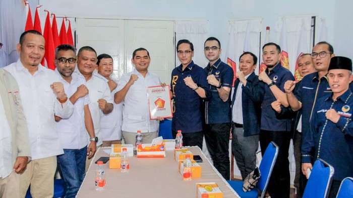 Rico Waas mendaftar sebagai bacalon Wali Kota Medan ke Gerindra (Istimewa)
