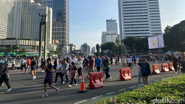 Suasana CFD Minggu pagi. (Devi/detikcom)