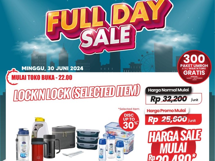 Beli Botol Minum-Kotak Makan di Transmart Full Day Sale Hemat Banget