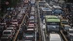 Ada HUT ke-78 Bhayangkara di Monas, Lalin Jalan Pasar Senen Macet