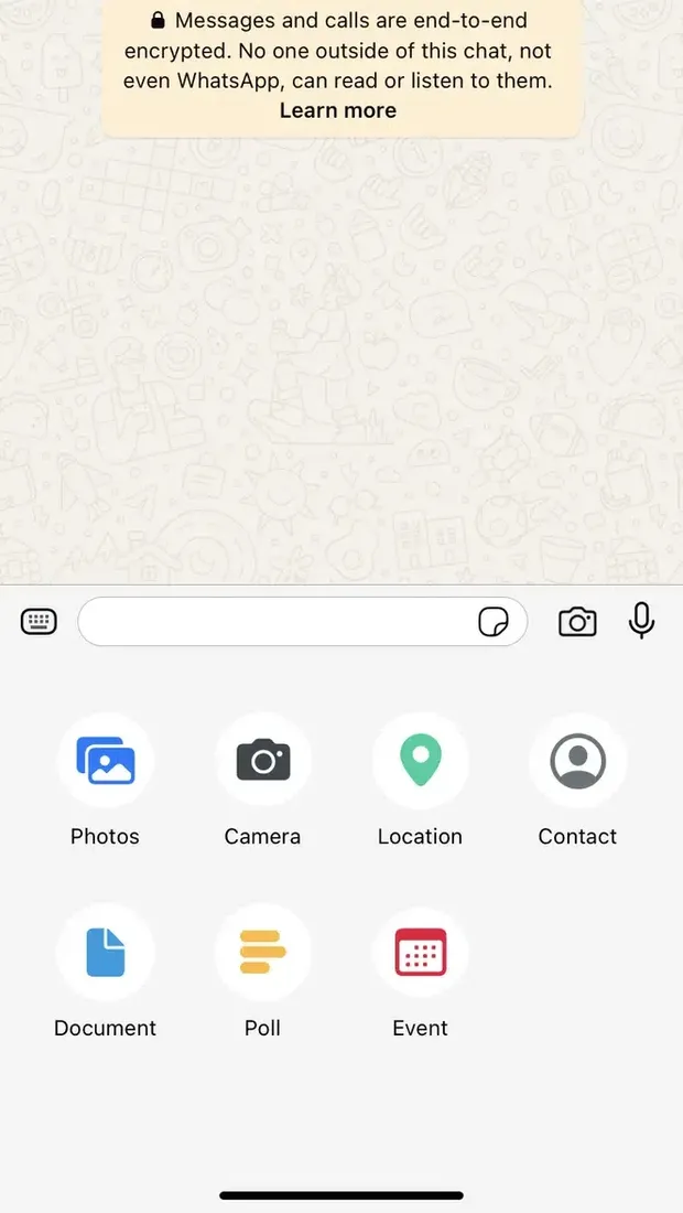 Fitur Event di grup WhatsApp