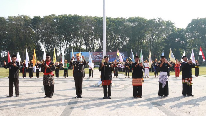 Peringatan Hari Bhayangkara di Polres Bojonegoro.