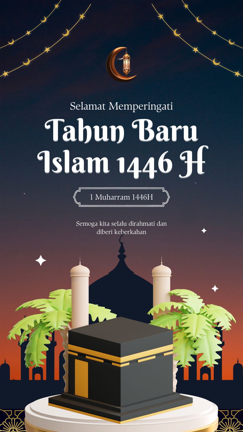 Poster Tahun Baru Islam 1446 H