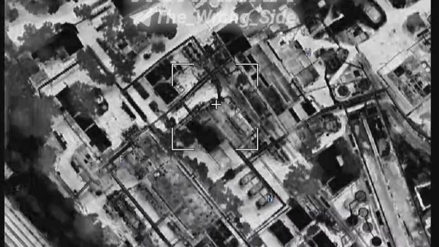 Rusia membombardir Sebuah pusat komando Ukraina di desa di Republik Rakyat Donetsk. (Telegram / @The_Wrong_Side)