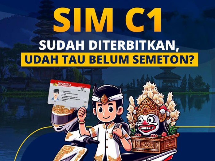 Sosialisasi SIM C1 dari Polresta Denpasar.