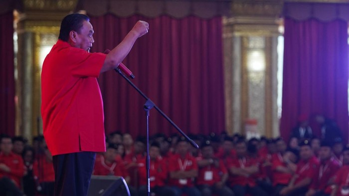 Ketua Bappilu PDIP Bambang Pacul Wuryanto membuka acara Pelatihan Nasional Tim Pemenangan Pilkada itu bertajuk ‘Bangkit, Bergerak, Menang’ di Bogor, Senin-Rabu, 1-3 Juli 2024.