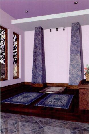 Desain mushola unik di rumah
