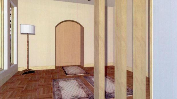 Desain mushola unik di rumah