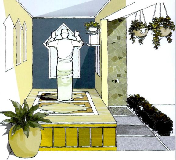 Desain mushola unik di rumah