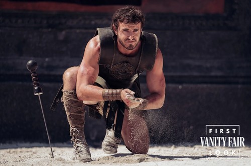 Cuplikan adegan dalam film Gladiator II.