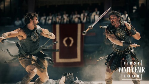 Cuplikan adegan dalam film Gladiator II.