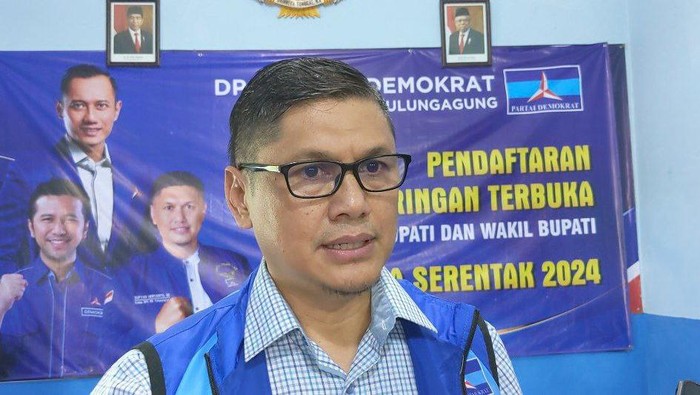 Ketua DPC Partai Domokrat Tulungagung Sofyan Heryanto.