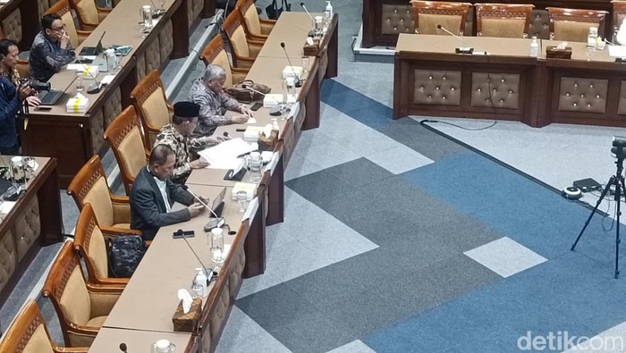 Rapat Komisi X DPR dengan eks menteri pendidikan, 2 Juli 2024. (Dwi Rahmawati/detikcom)