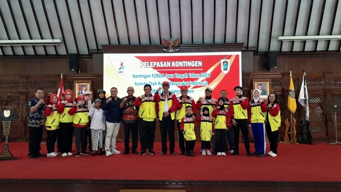 Wabup Klaten Yoga Hardaya lepas 152 kontingen Kormi