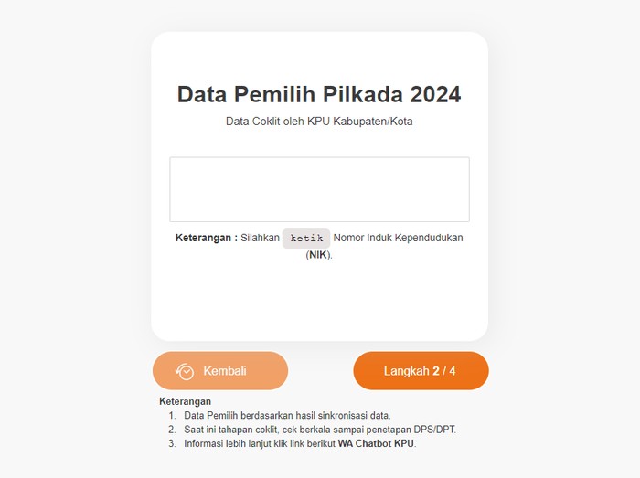 Cara Cek DPT Online Pilkada 2024