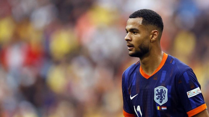 MUNICH - Cody Gakpo of Holland during the UEFA EURO 2024 round of 16 match between Romania and the Netherlands at the Munich Football Arena on July 2, 2024 in Munich, Germany. ANP MAURICE VAN STEEN (Photo by ANP via Getty Images)