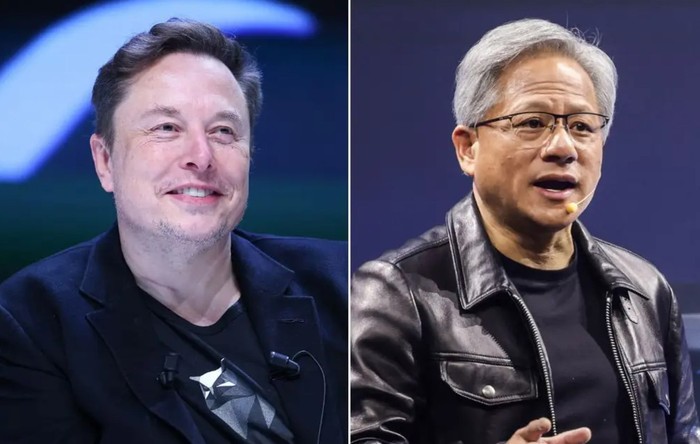 Elon Musk dan Jensen Huang