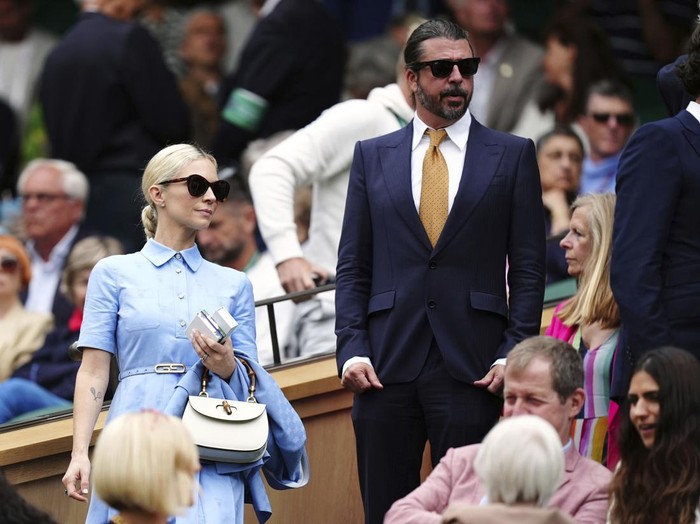 Dave Grohl arrives on day two of the 2024 Wimbledon Championships at the All England Lawn Tennis and Croquet Club, London. Picture date: Tuesday July 2, 2024. (Photo by Jordan Pettitt/PA Images via Getty Images)