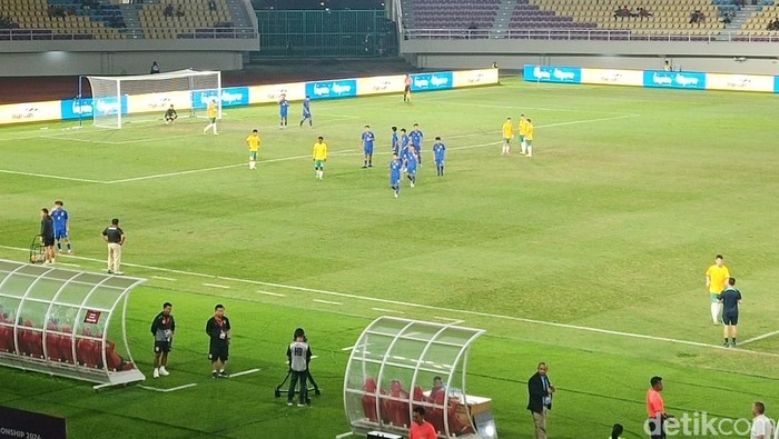 Laga Thailand vs Australia di babak final Piala AFF U-16 Solo, Rabu (3/7/2024).