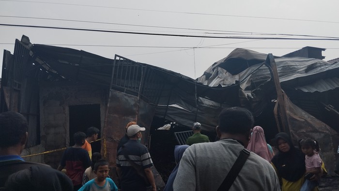 Lokasi Kebakaran Gudang dan Tempat Tinggal di Jatikramat, Jatiasih, Bekasi