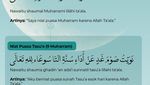 Niat Puasa Muharram Hari ke 1 sampai 10 Arab-Latin