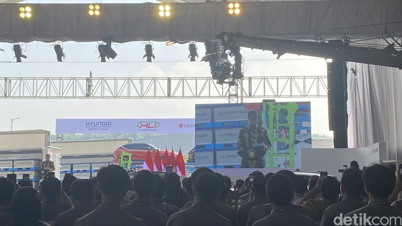 Pabrik Baterai Mobil Listrik Hyundai LG Indonesia diresmikan oleh Presiden Jokowi