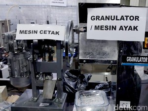 Barang Bukti Pabrik Narkoba di Kota Malang Bakal Diboyong ke Mabes Polri