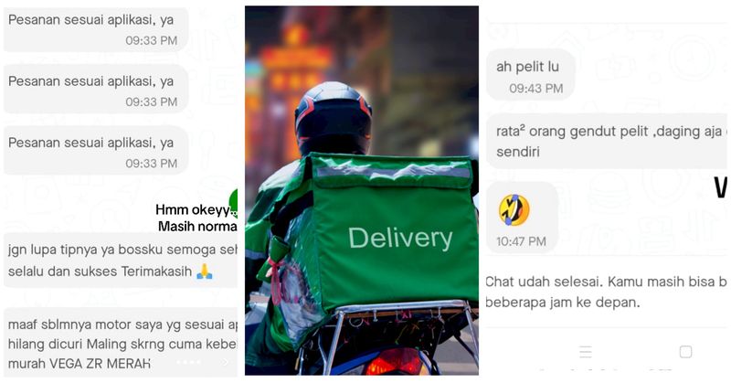 Parah! Pelanggan Ojol Alami Body Shaming Saat Pesan Makanan Online