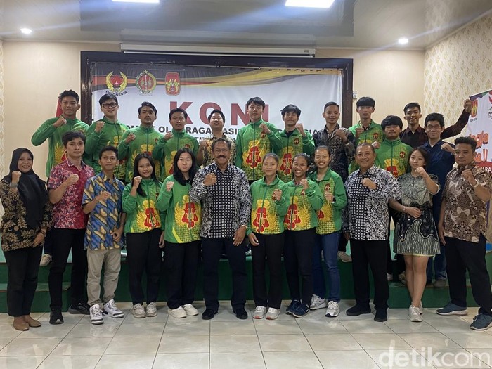 Pelepasan atlet Hapkido di Kantor KONI DIY, Rabu (3/7/2024).