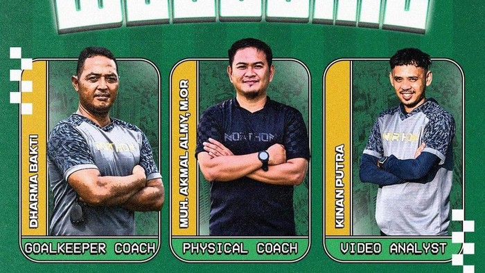 PSMS Medan perkenalkan pelatih kiper hingga pelatih fisik. (Foto: Dok. Instagram @official_psmsmedan)