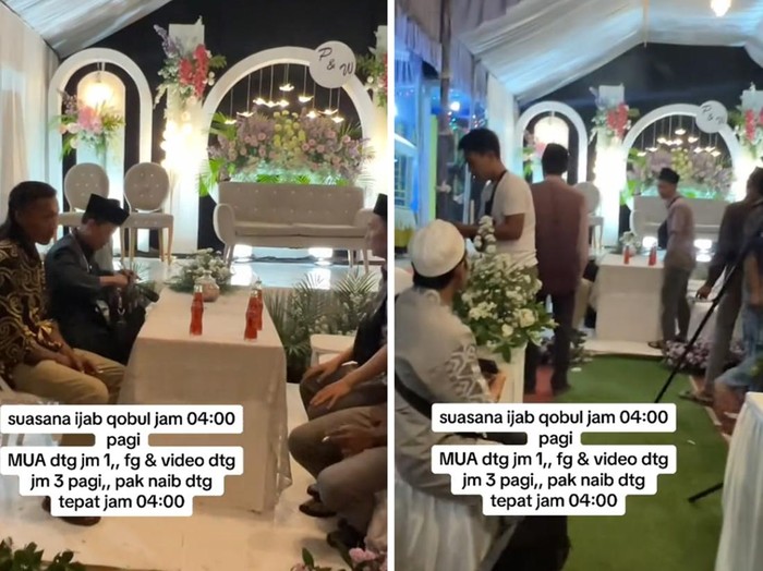 Viral perias pengantin ini mengungkapkan pengantin menggelar acara pernikahan pukul 04.00 WIB